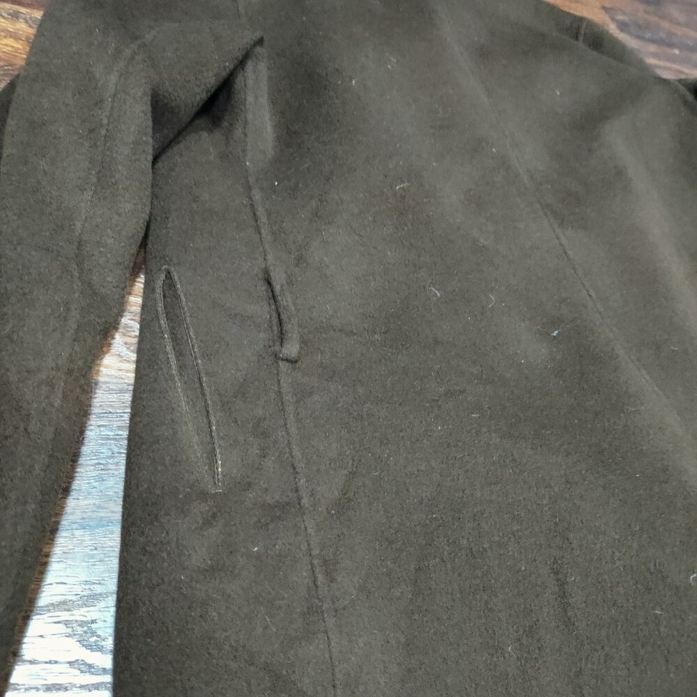 Joseph Brown Open Front Asymmetrical Cashmere Wool Lisa Jacket Women's Size M - Picture 8 of 14